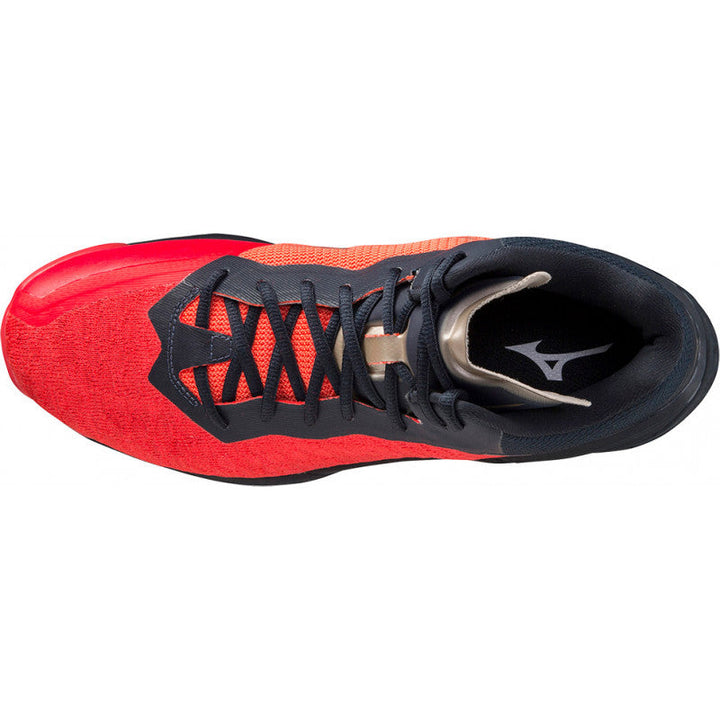 Mizuno Wave Stealth Neo Mid Noir Rouge Or