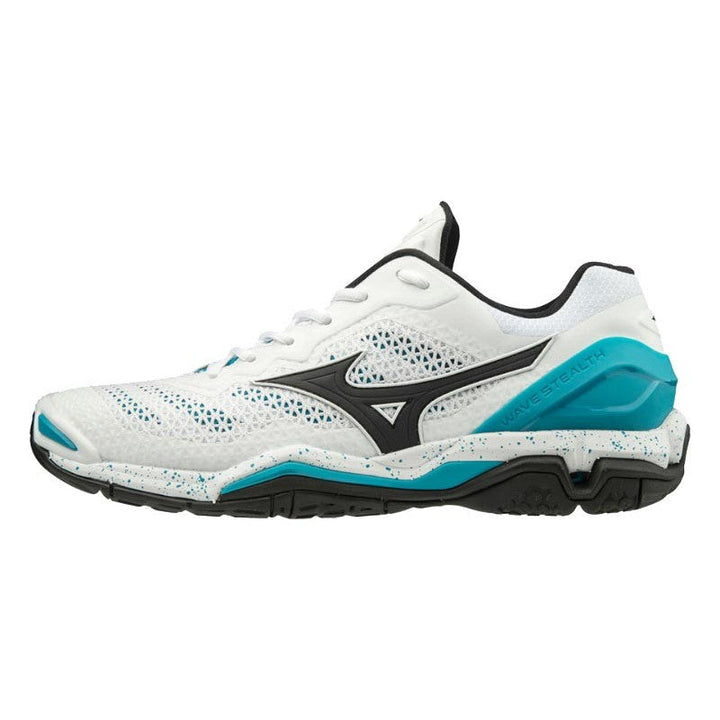 Mizuno Wave Stealth V Blanc Bleu