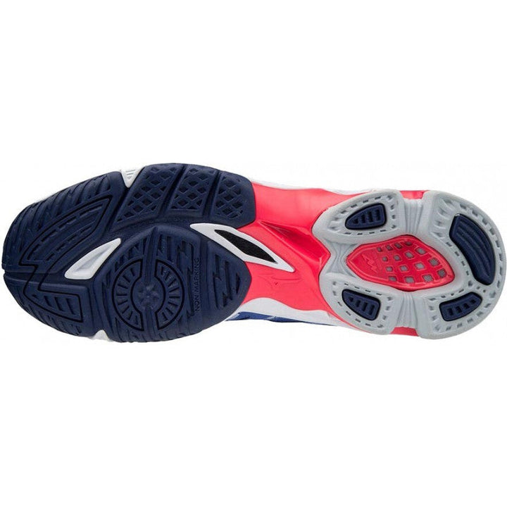 Mizuno Wave Voltage Bleu Blanc Rose