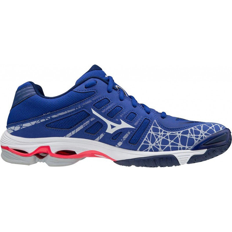 Mizuno Wave Voltage Bleu Blanc Rose