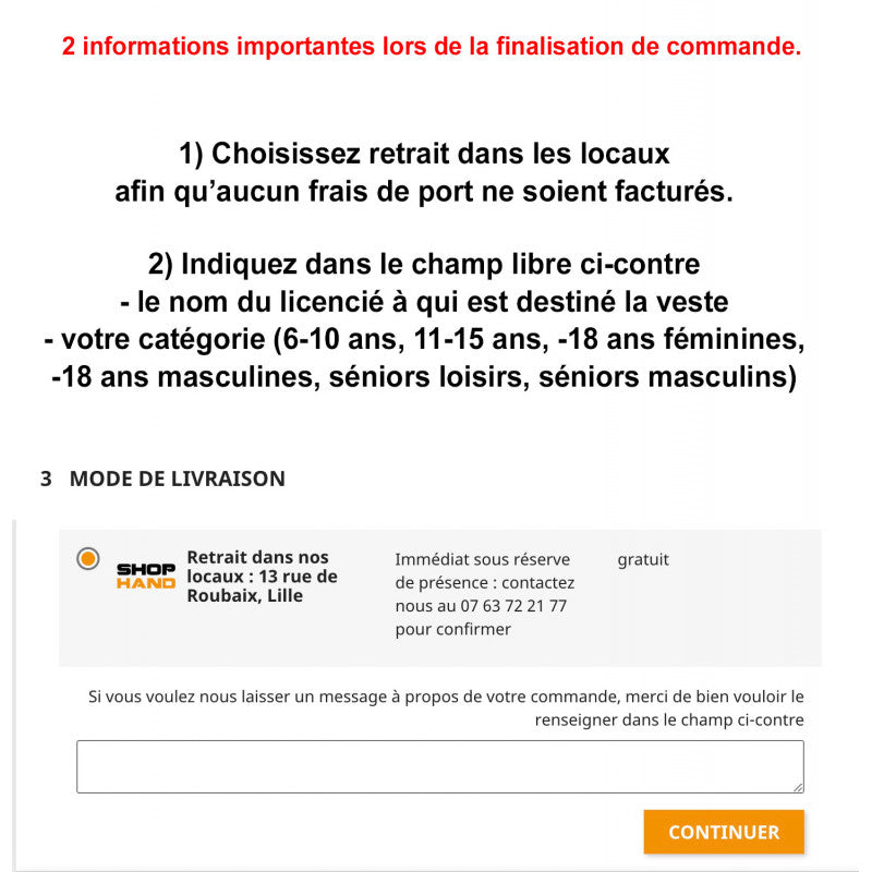 Roubaix Handball Club Sweat Col Zippe Action Eldera