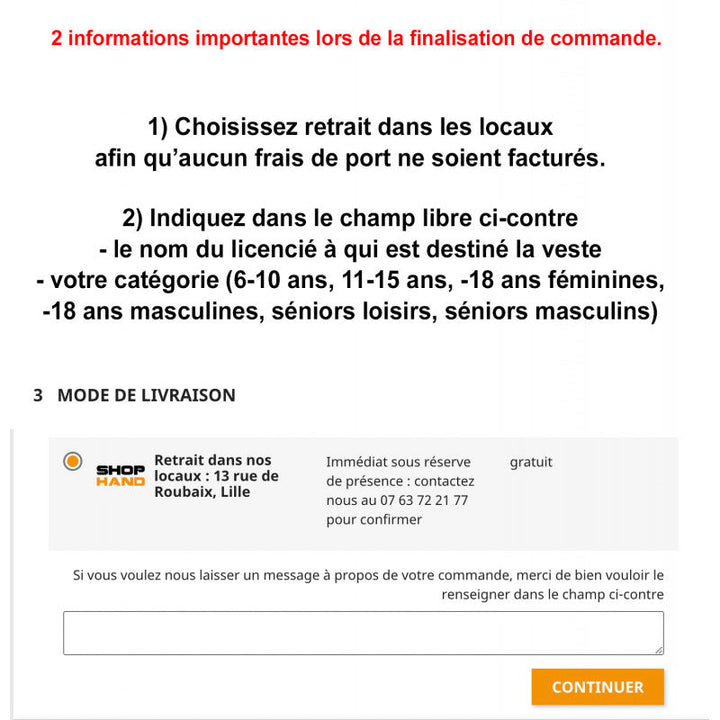 Roubaix Handball Club Sweat Col Zippe Action Eldera