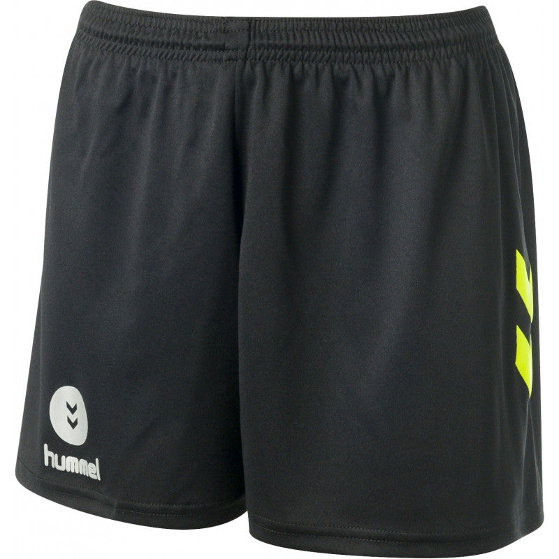 Short Hummel Trophy 2018 Femme Noir Jaune