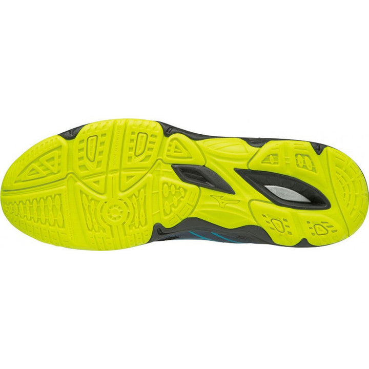 Wave Ghost Mizuno Gris Jaune Bleu