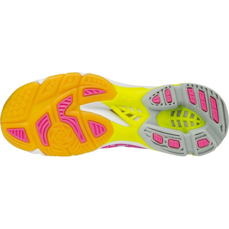 Wave Lightning Z4 Mid Mizuno Femme Rose