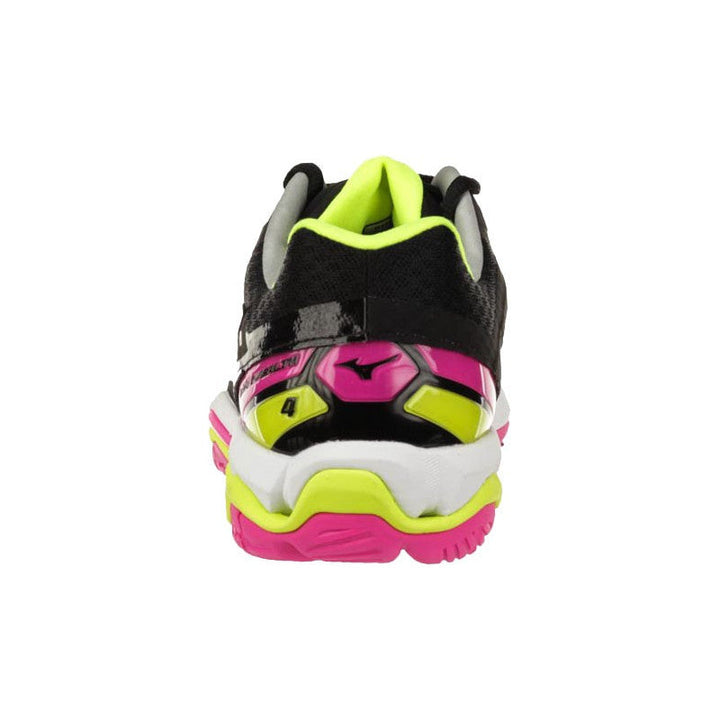 Wave Stealth 4 Mizuno Femme Noir Rose Jaune