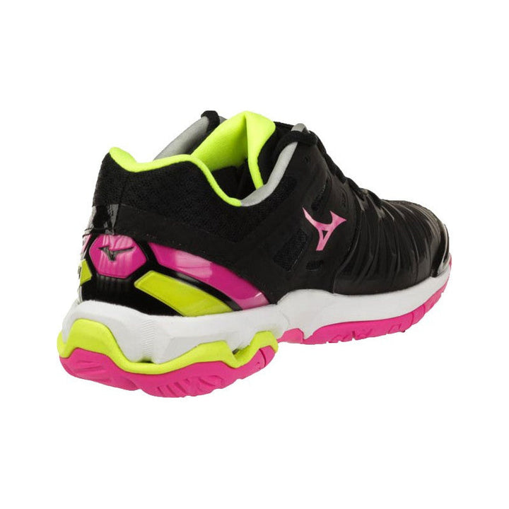 Wave Stealth 4 Mizuno Femme Noir Rose Jaune
