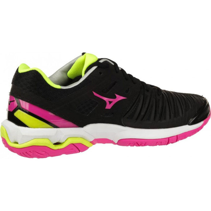 Wave Stealth 4 Mizuno Femme Noir Rose Jaune