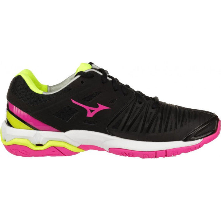 Wave Stealth 4 Mizuno Femme Noir Rose Jaune