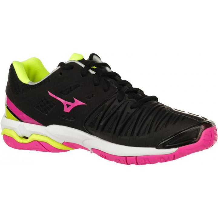 Wave Stealth 4 Mizuno Femme Noir Rose Jaune