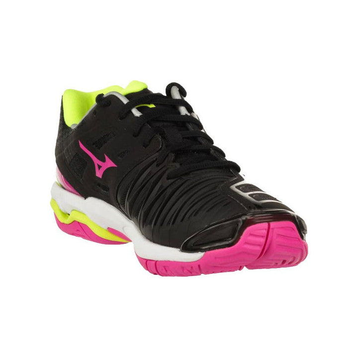 Wave Stealth 4 Mizuno Femme Noir Rose Jaune