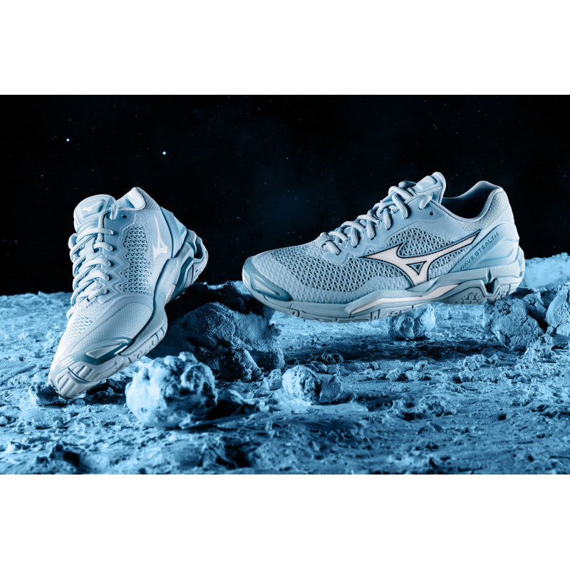 Wave Stealth 5 Mizuno Bleu Blanc Femme