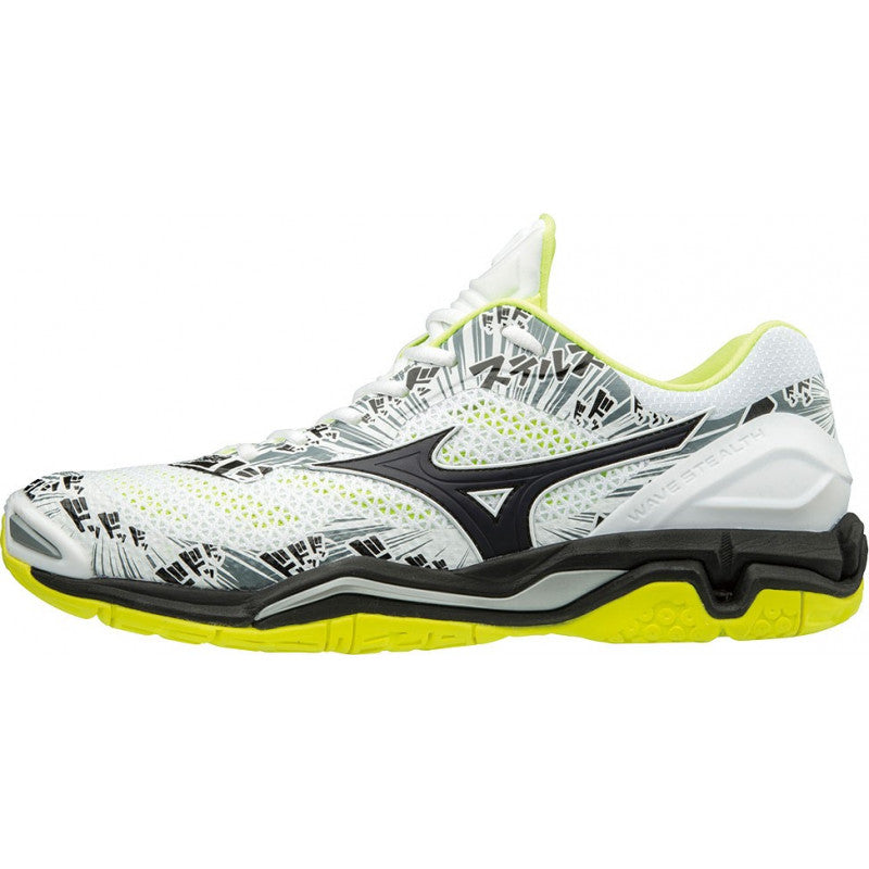 Wave Stealth V Mizuno Blanc Jaune