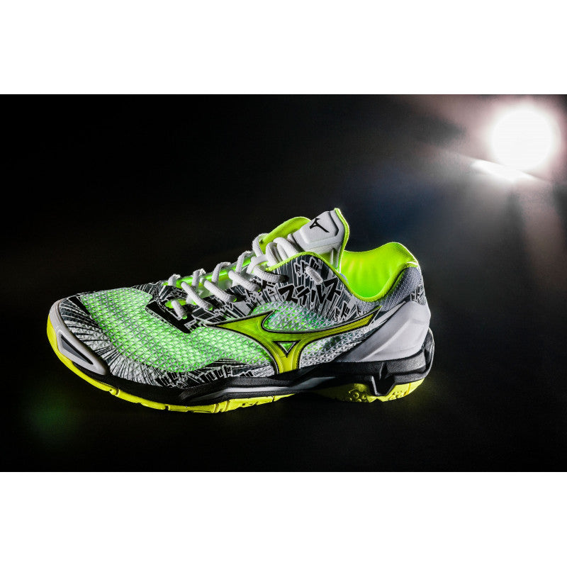 Wave Stealth V Mizuno Blanc Jaune