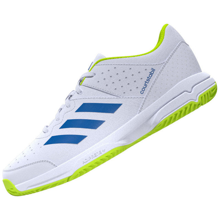 adidas court stabil enfant blanc bleu jaune