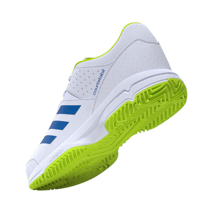 adidas court stabil enfant blanc bleu jaune