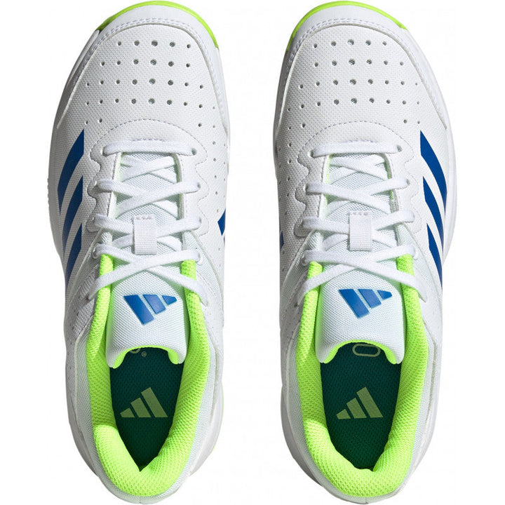 adidas court stabil enfant blanc bleu jaune