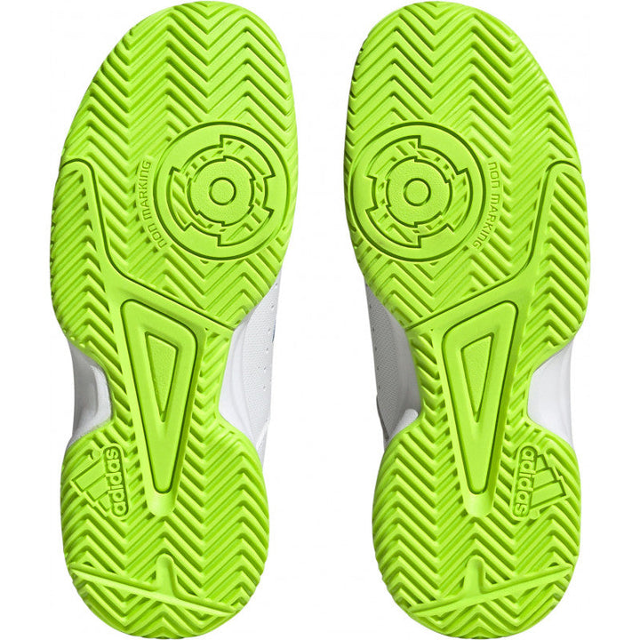 adidas court stabil enfant blanc bleu jaune