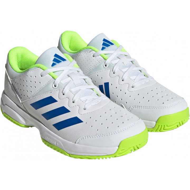 adidas court stabil enfant blanc bleu jaune