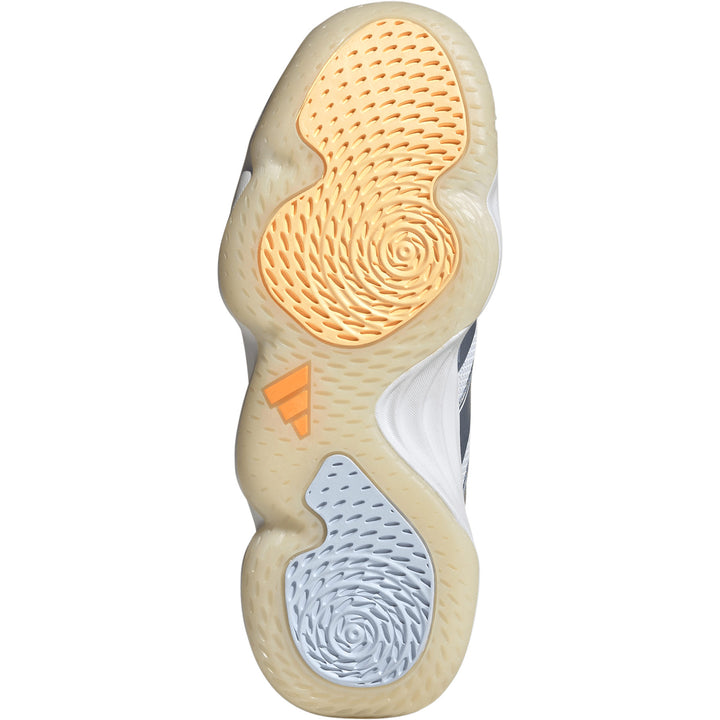 Chaussures de Handball adidas Court Stabil - Blanc & Orange