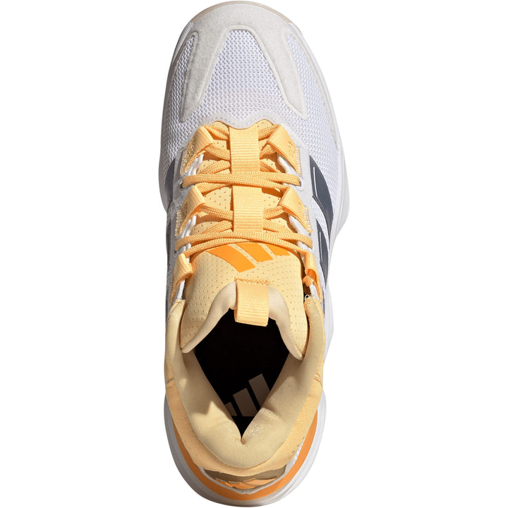 Chaussures de Handball adidas Court Stabil - Blanc & Orange
