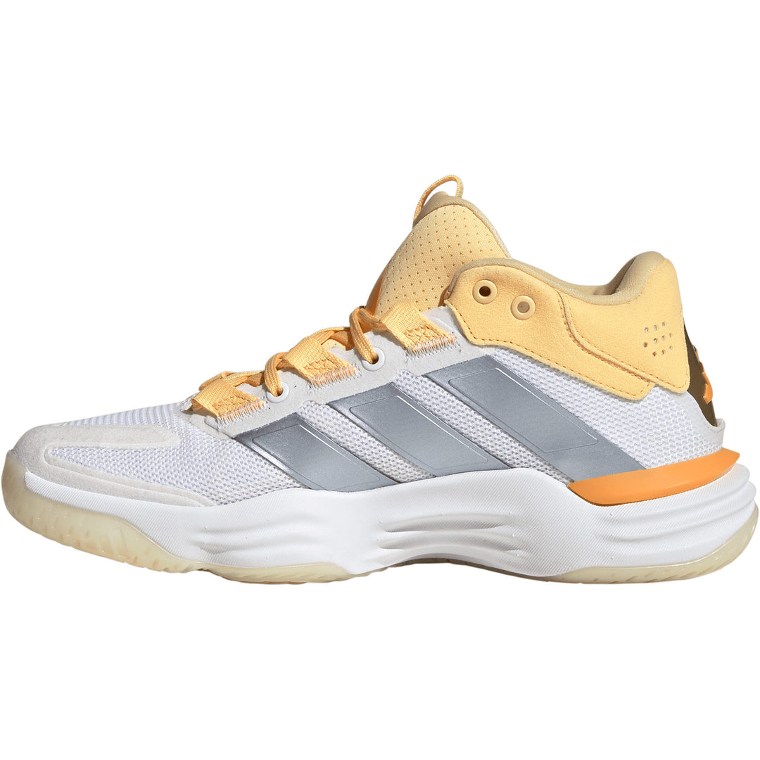 Chaussures de Handball adidas Court Stabil - Blanc & Orange