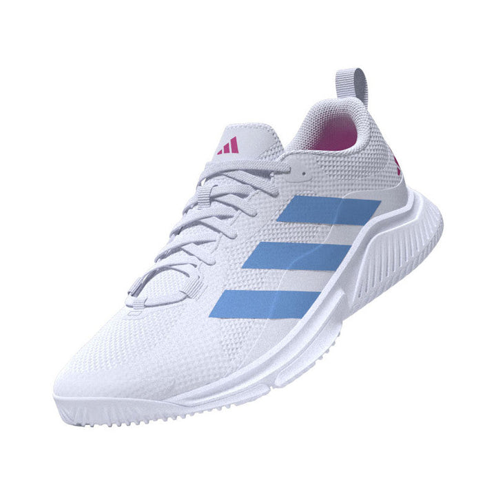 adidas court team bounce femme blanc bleu rose