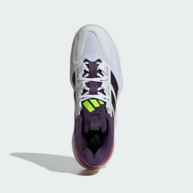 adidas courtstabil blanc marron rouge