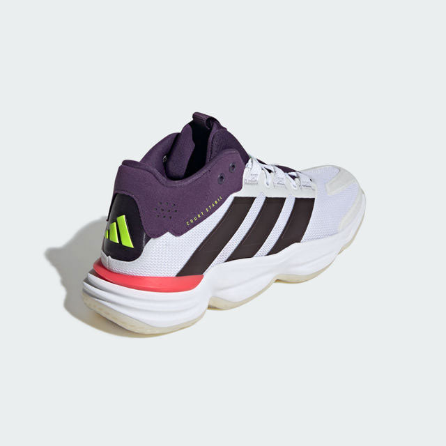 adidas courtstabil blanc marron rouge