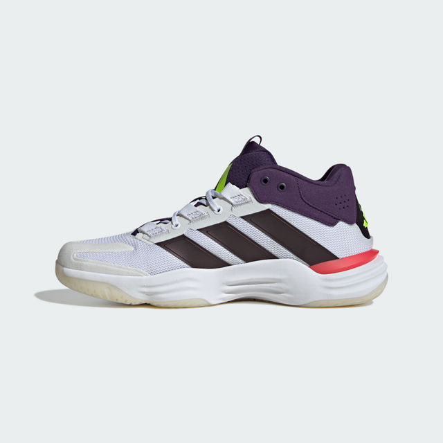 adidas courtstabil blanc marron rouge