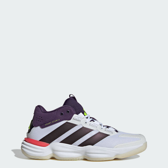 adidas courtstabil blanc marron rouge
