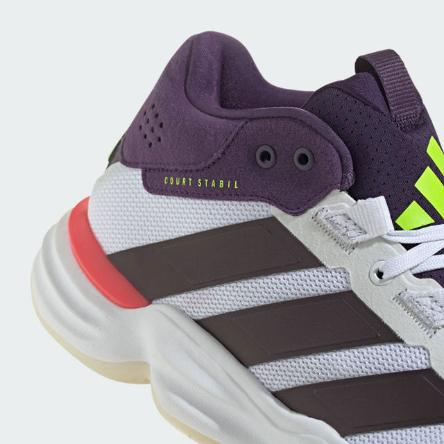 adidas courtstabil blanc marron rouge