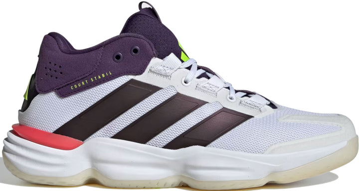 adidas courtstabil blanc marron rouge