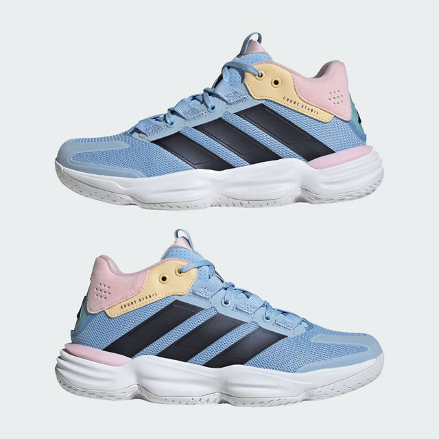 adidas courtstabil bleu noir rose blanc