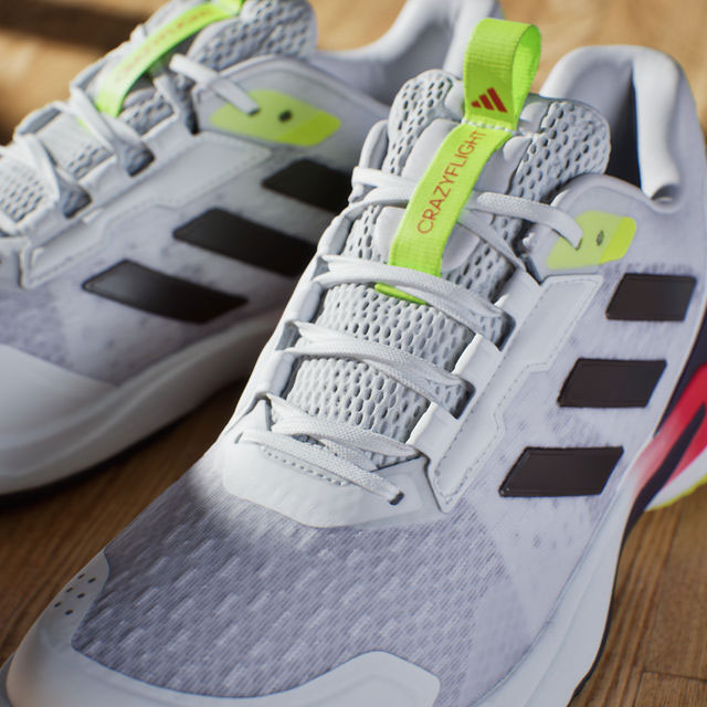 adidas crazyflight 6 blanc marron rouge vert