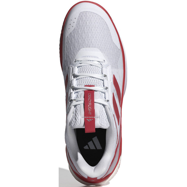 adidas crazyflight 5 femme blanc rouge gris