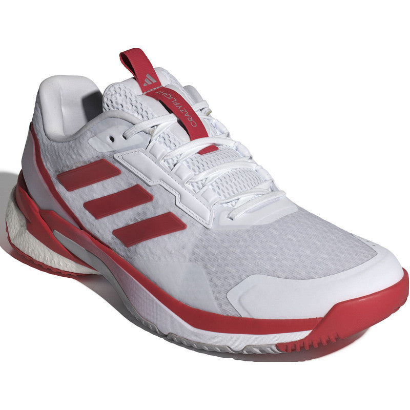 adidas crazyflight 5 femme blanc rouge gris