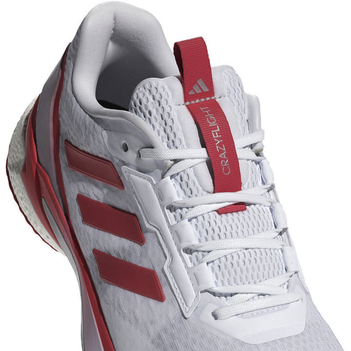 adidas crazyflight 5 femme blanc rouge gris