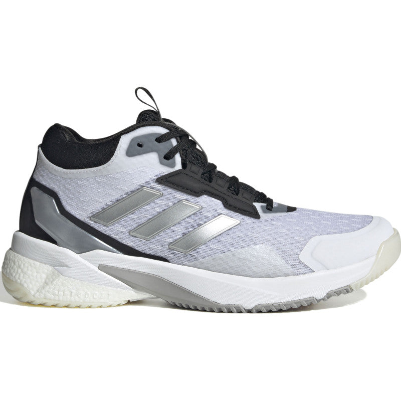 adidas crazyflight 5 mid femme blanc argent noir