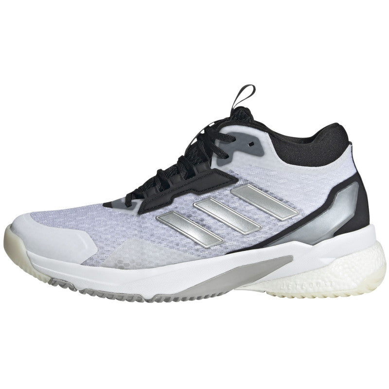 adidas crazyflight 5 mid femme blanc argent noir