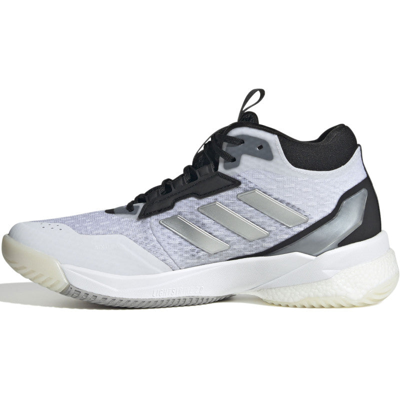 adidas crazyflight 5 mid femme blanc argent noir