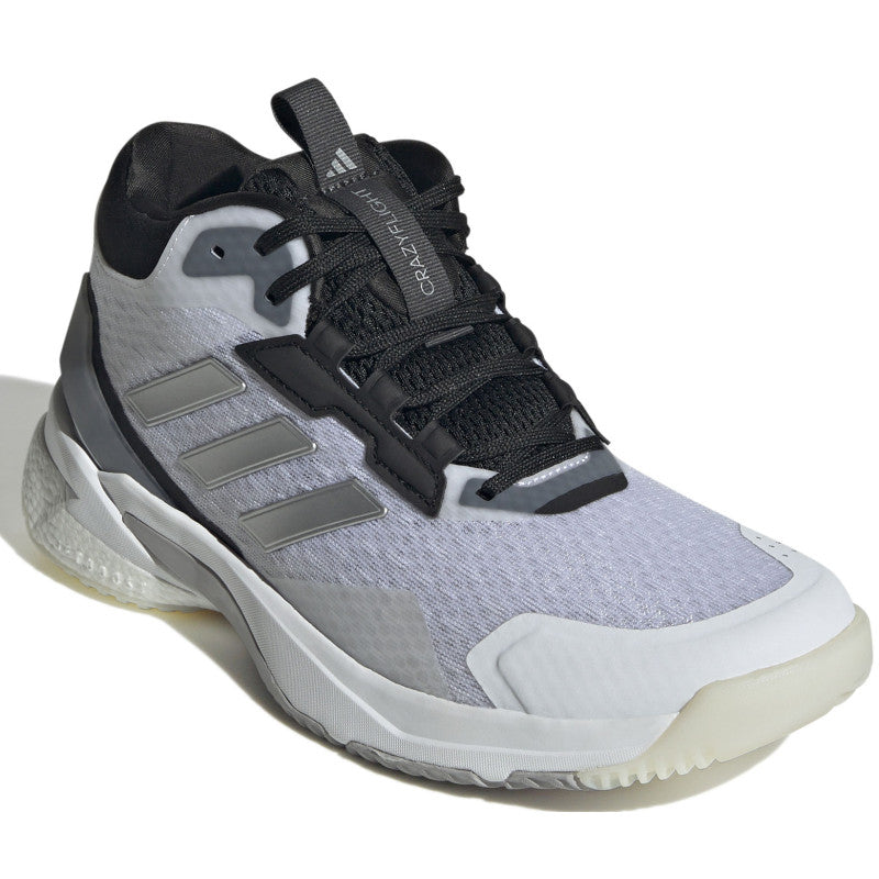 adidas crazyflight 5 mid femme blanc argent noir