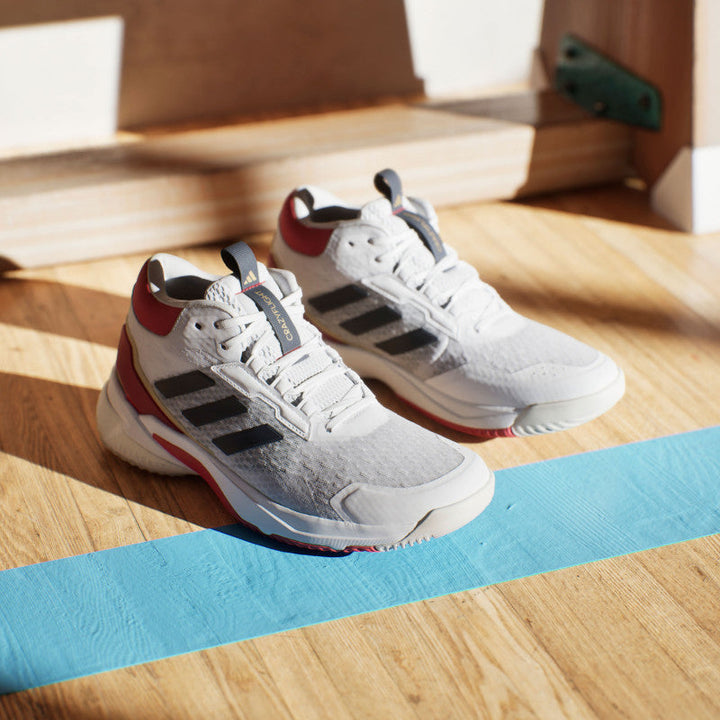 adidas crazyflight 5 mid femme blanc bleu rouge or