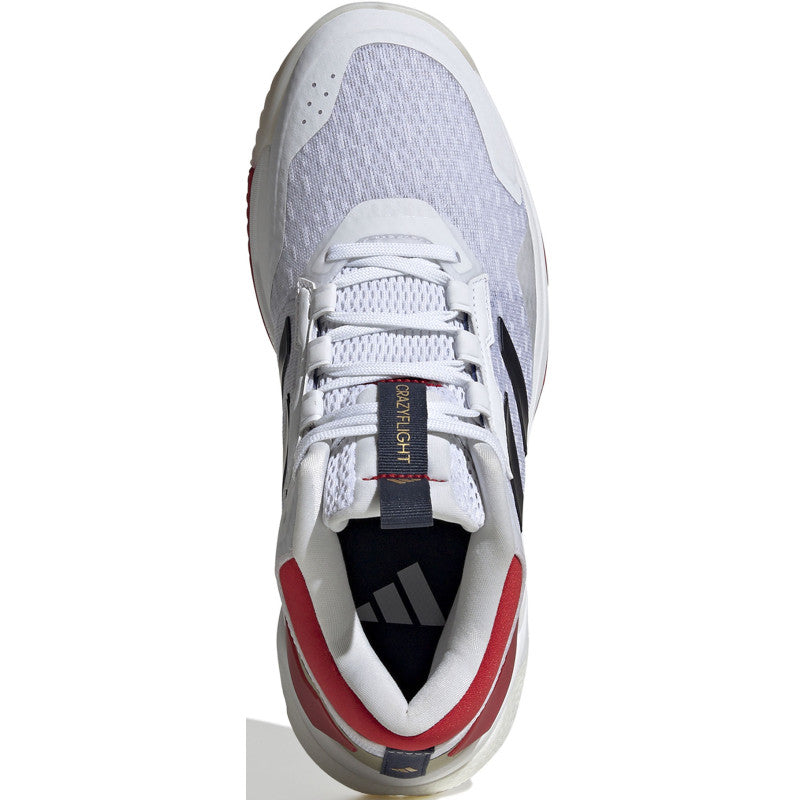 adidas crazyflight 5 mid femme blanc bleu rouge or