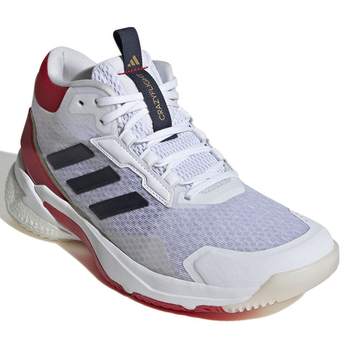 adidas crazyflight 5 mid femme blanc bleu rouge or