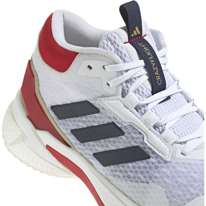 adidas crazyflight 5 mid femme blanc bleu rouge or