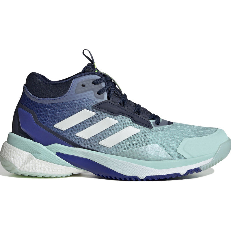 adidas crazyflight 5 mid femme bleu vert blanc