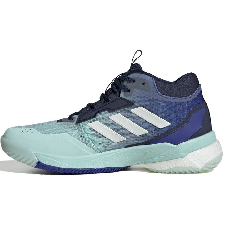 adidas crazyflight 5 mid femme bleu vert blanc