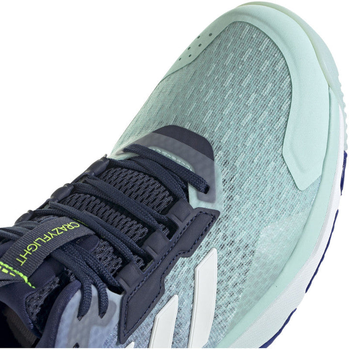 adidas crazyflight 5 mid femme bleu vert blanc