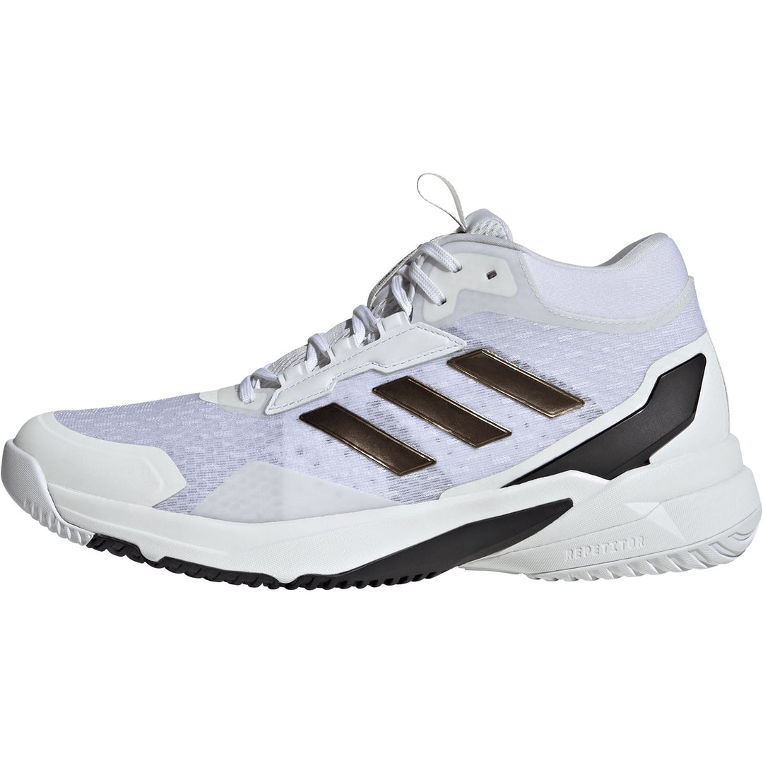 adidas crazyflight 6 Mid blanc noir marron